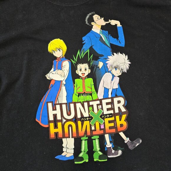 Hunter X Hunter Anime T-Shirt Black XL 100% Cotton Viz Media mens shirt - Picture 2 of 4